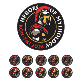 Kon-Tiki 2026: Heroes of Mythology Badge (Pack of 10)