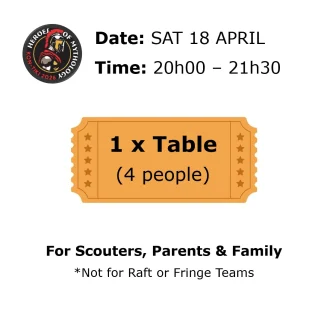 Kon-Tiki Quiz Night 2026 - Table of 4